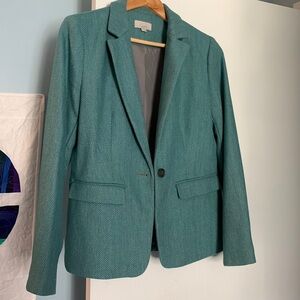 Loft blue herringbone blazer